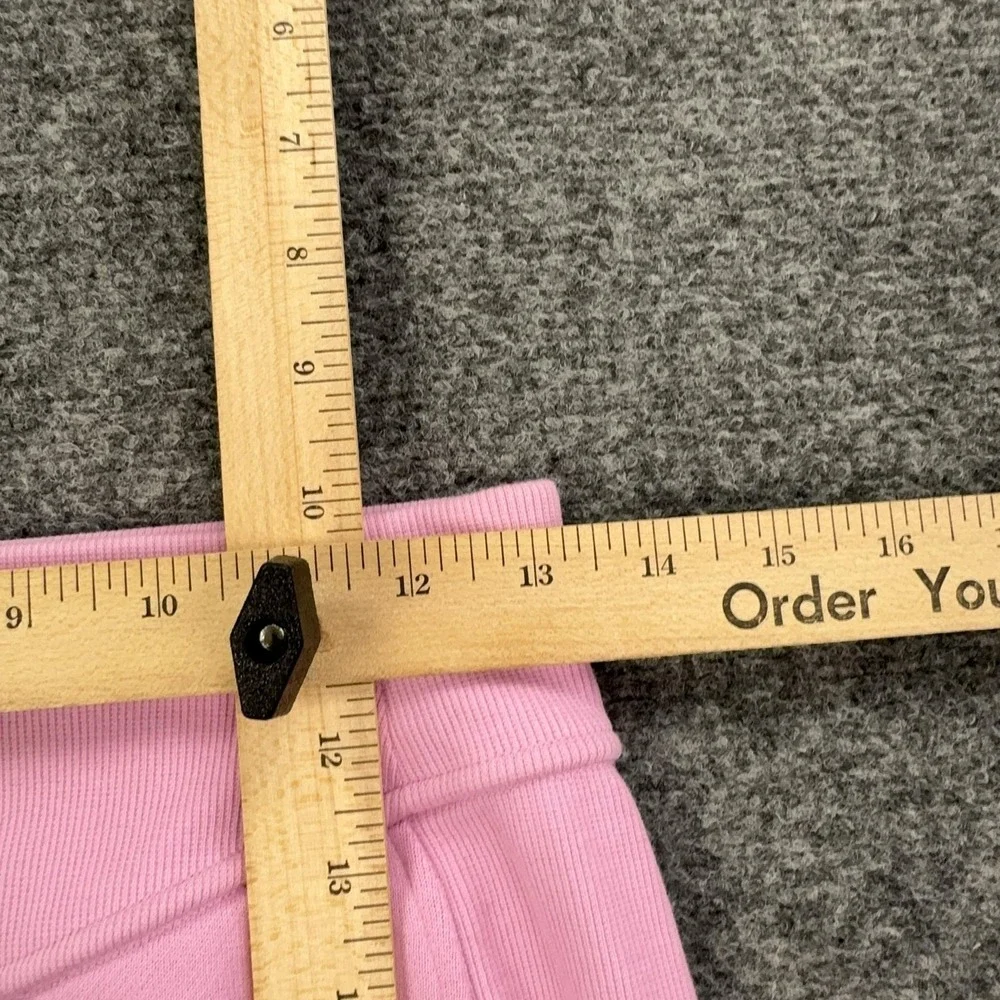 Lululemon Skirt Womens Small Pink Fleece Mini Pull On Stretch Casual Logo